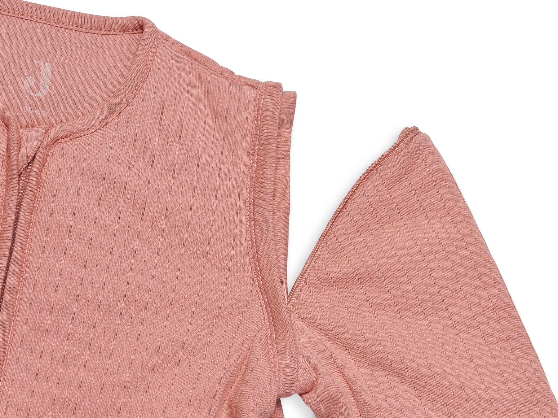 Jollein | Baby Slaapzak Met Afritsbare Mouw 90cm Basic Stripe - Rosewood
